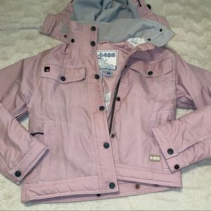 E408 pink ski jacket Xs